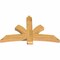 Ekena Millwork Davenport Rough Sawn Timber Gable Bracket, Western Red Cedar, 60"W x 38"H x 4"D x 6"F, 15/12 Pitch GBW060X38X0406DAV00RWR - alternate 4